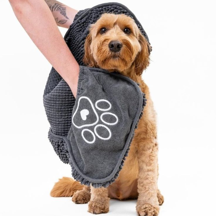 Microfiber pet drying towel glove