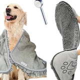 Microfiber pet drying towel glove